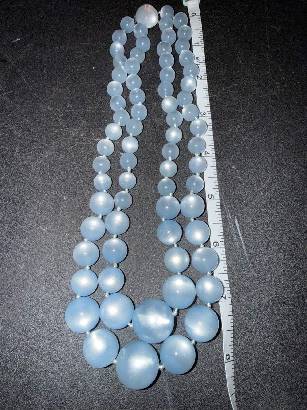Richelieu Baby Blue Vintage Necklace